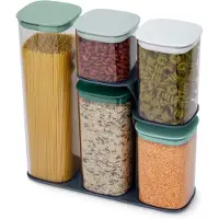 Joseph Joseph Podium vert Lot de 5 pots de rangement