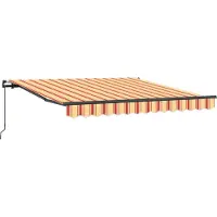 vidaXL Store extensible jaune et orange 350 x 250 cm
