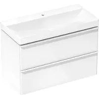 Hansgrohe Xelu Q lavabo, avec garniture d'écoulement, sans trop-plein, 1000x480mm, blanc, 61036450