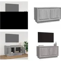 vidaXL Armoire TV Gris Sonoma 80x35x45 cm Bois composite - Armoire TV - Meubles TV - Support TV