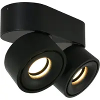 Steinhauer Mexlite - spot - Fez Black - noir - plastique métal - spot en saillie - LED - 2674ZW