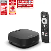 Thomson Streaming Box 270 Plus, Haut-parleur intégré pourvocale, Google TV, 4K UHD, Streaming via WLAN, Google Cast, 32 Go de mémoire