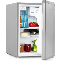 Klarstein Cool Kid - Réfrigérateur à boissons, mini-réfrigérateur, mini-bar, 66 litres, 109 kWh/an, sur pied, 45x63x51 cm (LxHxP), 42db, gris argent