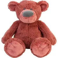 Happy horse Ours en peluche Bobbie 40cm - Couleur rouille - Ours en peluche doux