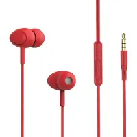 Tellur Basic Gamma Ecouteurs intra-auriculaires filaires avec microphone, rouge