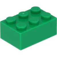 LEGO brique 2x3 3002 - 250 pièces vert