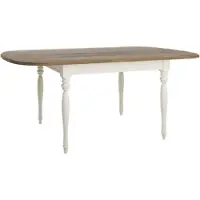 Casa Padrino Luxe Table de salle à manger Art Nouveau Marron / Crème 140-190 x 95 x H. 77,5 cm - Table de salle à manger à rallonges en bois massif - Meubles de salle à manger