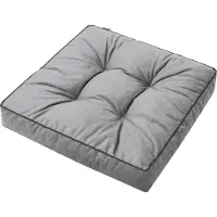 Hobbygarden Coussin de sol Himiko 59×59 cm - coussin d'assise élégant avec antidérapant, 10 cm d'épaisseur, OEKO-TEX |