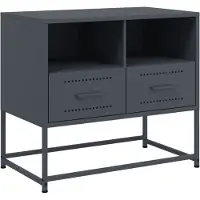 vidaXL Armoire TV anthracite 68x39x60,5 cm Acier
