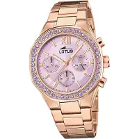 Lotus en acier inoxydable pour dames montre bracelet or rose Elegant Classic D2UL18874/1