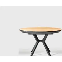 AEA Küchentisch Braun Runder Esstisch Luxus Esszimmertisch Esszimmer Holz