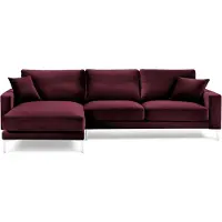 AEA Rot Burgund Ecksofa Design Couchen Polster Sofa Sofas Italienische Möbel Design