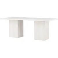 Furnlux Classic FURNLUX Table à manger Olga Beige 90cm / Hauptfarbe : Beige / Abmessungen : 90 x 200 x 75 cm