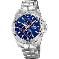 Festina Montre Homme F20445/5 acier Montre bracelet multifonction argent D2UF20445/5