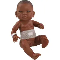 Paola Reina Bébé garçon avec ruban ombilical - 45cm Jouet multiculturel