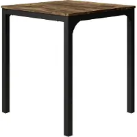 Vicco Table de salle à manger Fyrk noir/chêne rustique 70x70cm, Model 51767