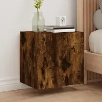 Prolenta Maison Exclusive - Meuble TV en chêne fumé 40,5 x 30 x 40 cm Matériau dérivé du bois