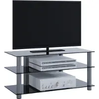 VCM Meuble TV Sideboard Armoire TV Rack TV Board Alu Verre Table Netasa Meuble TV Sideboard Armoire TV Rack TV Board Alu Verre Table Netasa