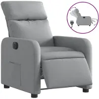 Sonstiges Fauteuil inclinable électrique Gris clair Tissu