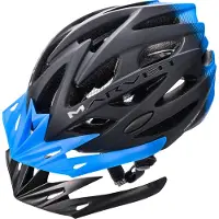 Meteor Marven casque cycliste hommes femmes enfants MTB rollerhelm L 58-61 noir bleu