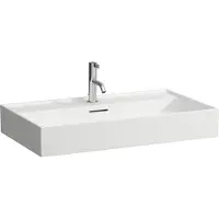 Laufen Kartell lavabo à encastrer, 3 trous pour robinet, avec trop-plein, 800x460mm, H8103367571081