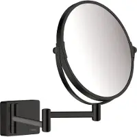 Hansgrohe AddStoris miroir grossissant – rond Ø 18,8 cm – sans éclairage – grossissement 3x – Noir mat 41791670