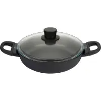Ballarini poêle à servir avec couvercle en verre, 28 cm | rond | PTFE