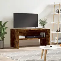 Prolenta Maison Exclusive - Meuble TV Chêne fumé 80x40x40 cm Matériau dérivé du bois