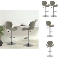 vidaXL Tabouret de bar 2 pcs velours gris clair - Tabouret de bar