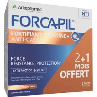 Arkopharma Complément alimentaire Forcapil Fortifiant Kératine Anti-Casse, 180 gélules
