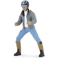 Papo Figurine Jeune cavalier - - CHEVAUX, POULAINS ET PONEYS - Gris - Intérieur
