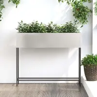 Prolenta Maison Exclusive - Jardinière surélevée argentée 100 x 26 x 82 cm en acier inoxydable