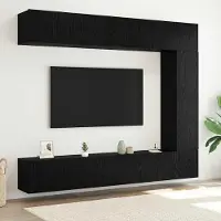 Prolenta Maison Exclusive - Ensemble meuble TV 5 pcs Chêne noir Bois d'ingénierie