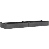 Syfax Lit surélevé de jardin doublure 240x60x25 cm bois massif sapin