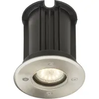 Globo Lighting Emplacement au sol Style II Acier inoxydable rond