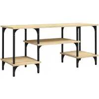 Syfax Meuble TV chêne sonoma 102x35x45,5 cm bois d'ingénierie