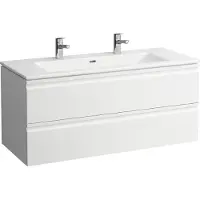 Laufen Pro S Set 1200, lavabo, 2 trous pour robinet, trop-plein, meuble sous-lavabo inclus, 2 tiroirs, 1200x500mm, H8619674631071