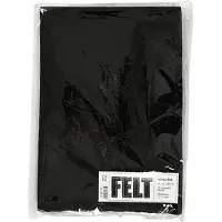 Creativ Company Feutre Hobby noir A4, 10 feuilles