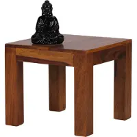 Wohnling Table basse en Sheesham massif 45 x 45 cm bois massif ; WL1.204
