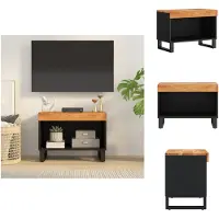 vidaXL Armoire TV 60x33x43,5 cm Bois massif Acacia - Meuble TV