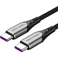 Vention Câble Usb-C 2.0 vers Usb-C Taehd 0.5M Pd 100W Gris