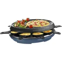 Tefal Appareil à raclette 8 personnes 1050w + gril + crêpière - - RE310401 - colormania