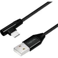 Logilink CU0137 Câble USB 2.0, USB-A - USB-C mâle, 0,3 m