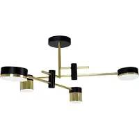 Toolight Lampe Suspendue APP1001-4C Black
