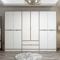 Skye Decor , Elina - 7927, armoire, doré, panneaux de particules 100 % mélaminés, 277 x 52 x 208 cm