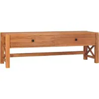 Prolenta Maison Exclusive - Meuble TV 140 x 40 x 45 cm en teck