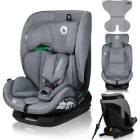 Lionelo Siège auto Lavender i-Size de 1 an à 12 ans, de 9 kg à 36 kg ISOFIX Largeur de réglage Gris