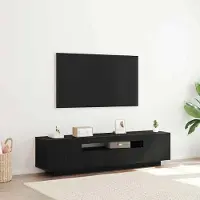Prolenta Maison Exclusive - Meubles TV, dimensions 160 x 35 x 40 cm, en bois noir