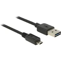 DeLOCK EASY-USB - Câble USB - Micro-USB de type B (M) pour USB (M) - 2 m - noir