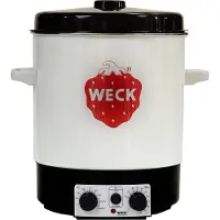 Weck Machine à cuire avec horloge, émaillée, contenu : 29,00 litres